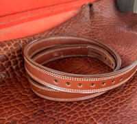 IN-STOCK REJECT 1.25” Double Thick Carry Belt Size 40” Saddle Brown