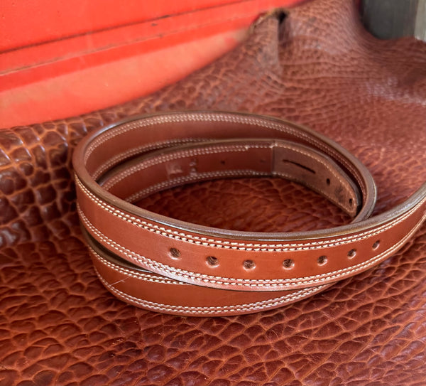 IN-STOCK REJECT 1.25” Double Thick Carry Belt Size 40” Saddle Brown