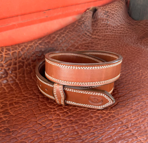 IN-STOCK 1.5" Double Thick Carry Belt Size 34  Saddle Brown