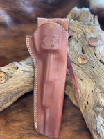 IN-STOCK Cowboy Straight Draw Holster Ruger Super Blackhawk 7.5" Saddle Brown