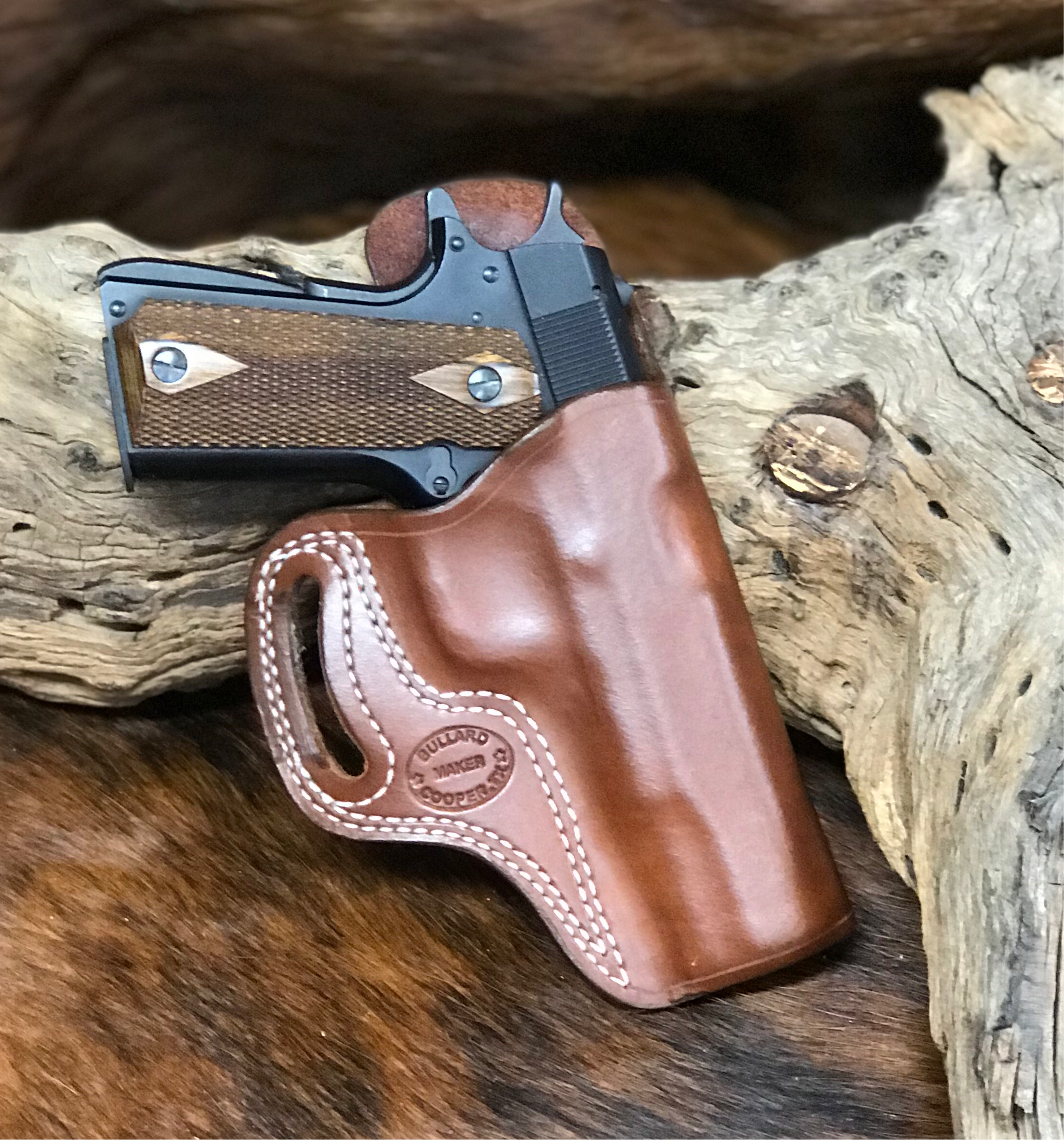 ETW Holsters 1911 Commander OWb Two Position Custom Leather Holster, Commander OWB, 1911 Commander OWB, 1911 Crossdraw, 2024 Commander Crossdraw