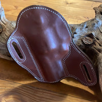 IN-STOCK Bodyguard for S&W N Frame 3" BBL Right Hand, Saddle Brown, Smooth Leather Lined for 1.5" Belt