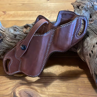 IN-STOCK Striker for Sig Sauer P365 XL Right Hand, Smooth Leather Lined, Strap/Snap Saddle Brown for 1.5" Belt