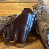 IN-STOCK Bodyguard for H&K VP9, Right Hand, Dark Brown Smooth Leather Lined, Moslah,for 1.5" Belt