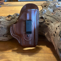 IN-STOCK IWB w/fixed clip for FNS 9/40 Right Hand, Saddle Brown