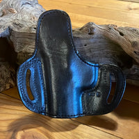 IN-STOCK Belt Slide for Colt/Kimber 1911  Right Hand Smooth Leather Lined, Basket Weave Black for 1.75" Belt